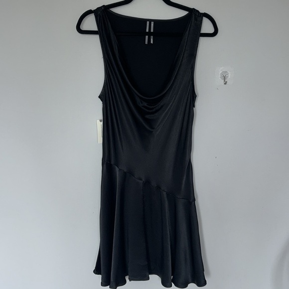 By Anthropologie Cowl-Neck Satin Mini Dress NWT - Picture 5 of 8